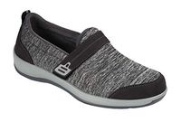 Orthofeet Proven Bunions Plantar Fasciitis Relief. Extended Widths. Orthopedic Wide Diabetic Women's Slip On Shoes Quincy Grey