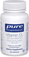 Pure Encapsulations - Vitamin D3 125 mcg (5,000 IU) - Hypoallergenic Support for Bone, Breast, Prostate, Cardiovascular, Colon and Immune Health - 120 Capsules