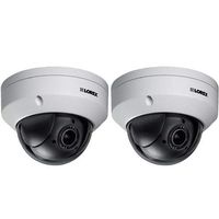 Lorex 2 Pack LNZ32P4B 2.1MP 1080p Indoor/Outdoor HD PTZ Network Dome Camera, 2.7-11mm Lens, Color Night Vision