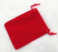 AEAOA Pack of 25 Velvet Gift Bags Drawstring Jewelry Pouches Candy Bags Wedding Favors (4.8" X 3.6", red)