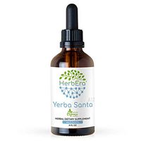 Yerba Santa A120 Alcohol Herbal Extract Tincture, Wildcrafted Yerba Santa (Eriodictyon Californicum) Dried Leaf (4 fl oz)