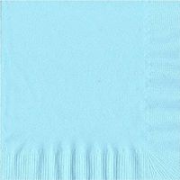 600 Light Blue (12 Pks of 50) 2 Ply 13" X 13" Plain Solid Color Luncheon Dinner Napkins
