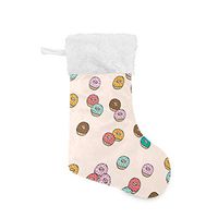 Christmas Socks Donut Personalized Santa Stocking Gift Kids Fireplace/Restaurant/Hotel/Club/bar for Xmas Tree Decor