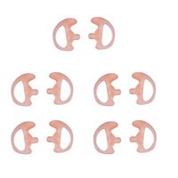KS K-STORM Two Way Radio Ear Mold Replacement Soft Silicone Ear Insert Earmould for Acoustic Coil Tube Earbud (Carnation, 5 Pair Mediu)