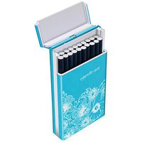 Padgene Women's Cigarette Box, Holds 20 Thin Cigarettes Case Box Automatic Shells Portable Cigarette Holder for Ladies Women's Gift