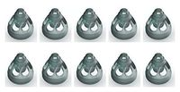 FCS RIC Domes for xReceivers Suitable for Audeo V-30/50/70/90 RIC Hearing Aids (Open, Medium)