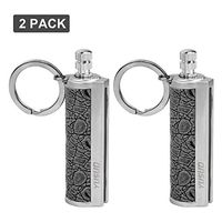 YUSUD Keychain Flint Metal Matchstick Fire Starter, Great Kerosene Refillable Lighter, EDC Gift Ideas and Emergency Survival Gear