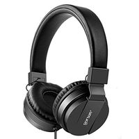 Kids Headphones for School Classroom Student, On-Ear Comfortable Foldable Earphones Headset for Boys, Lightweight Stereo Boy Headphones for Child Children Cellphone PC Laptop Tablet(Black)
