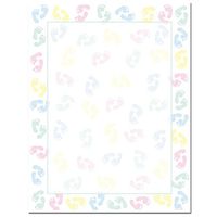 80 Baby Feet Letterhead Sheets