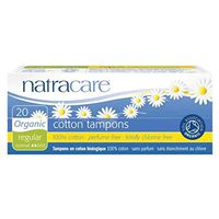 Cotton Tampon w, out Applicator Regular 20 Ct, 6 boxes (120 Tampons Total)