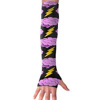 BaPaLa â€œBrainsâ€ Pattern Sports Arm Sleeves Cooling Or Warmer UV Sun Protection Compression Arm Sleeve for Women& Men Suit for Cycling,Running,Golf, Basketball,Football 1 Pairs