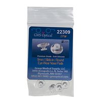 Premium Grade Soft Silicone - Round - Shape, Screw-on, Click-on, Slide-in, Silicon Nose Pads (Available Sizes 7MM,9mm,11mm,) Sold in Pairs (2, Round-Shape Slide-in 9MM)