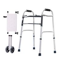 Wheeled Rollator Walker for Elderly Adult,Folding Shower Chair with Seat,Bariatric Walking Frame - Adjustable Height Transport Chairs