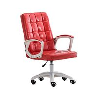 ZLFLD Office Chair Computer System Desk Swivel Chair Back Lift State Council Chair Back Dormitory Building Armchair Employee Office Chair Office Chair (Color : Red)