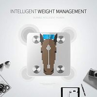 LYAOE Bluetooth Body Fat Scale Horse Head Made Colored Circles On Smart Wireless Scale with LCD Display Measuring Body Weight Bmi and Health Digital Scale