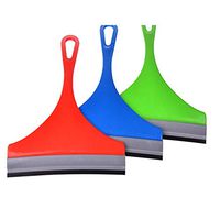 Snorda Soft Plastic Household Bathroom Shower Squeegee Brush Wiper with Hook for Doors Window Mirror Car Glass Cleaning Tool