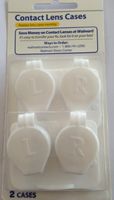 Contact Lens Cases Pack of 2 - Holds 4 Lenses