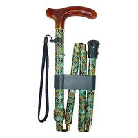 AL-093 Adjustable Slim Folding Cane with Fabric Pattern/Acrylic Handle