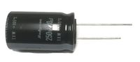Set of 1, 105°C Electrolytic Capacitor 220uF 250V (220 mfd 250V) 20% Radial, 3/4" x 1 3/16" (19x30mm)
