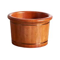 Foot Tub,Oak Foot Bath Barrel,Household Solid Wood Foot Bath Barrel,Foot Washing Barrel,Thickened Wooden Foot Bath with Lid,for Foot Massage Spa