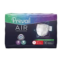 Prevail Air Briefs AIR-012 Size 1 Medium 26 to 48 Inch Waist White Bag of 16