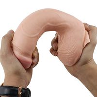 8.9-inch Ultra-Soft Hands-Free Personal Body Relaxing Massager, Female Waterproof Bathroom Toy with Suction Cup, Comfortable PVC Wireless Simulation Ðildǒ Carefully Packaged CHASPAT0326