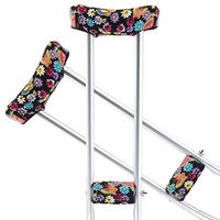TOMMHANES AMISGUOER Crutch Pads Underarm Crutches Pads Crutch Hand Grip Covers Crutch Pads Washable OneSize (2 Armpit, 2 Hand Cushion) (CP15B)