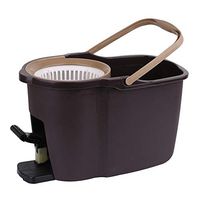 Broom and Dustpan with Long Handle Telescopic Upri Rotating mop - Stainless Steel Lazy mop, Household Absorbent mop