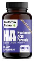 HA Hyaluronic Acid Formula - California Natural - Supports Youthful & Healthy Skin - Natural Collagen Health & Joint Support - BioCell Collagen - 90 Capsules (Pills)