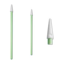 100pcs 3.0" Small Pointed Cleanroom Cleaning Swabs Lint Free Polyester Tip Swabsticks for PCB Board, Camera Sensors, Optical Lens, Electronics, Detailing, Small Hole and Hard-to-Reach Area CK-PS750