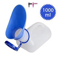 Car Unisex Potty Urinal, Men and Women urinals, with lid and Funnel, car Toilet Mobile Toilet Portable Outdoor Travel Urinal, Unisex Universal Emergency Urinal (White)