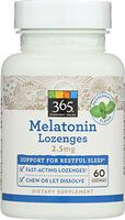 365 Everyday Value, Melatonin Lozenges 2.5mg, Peppermint Flavor, 60 ct