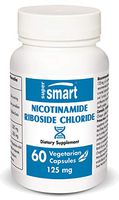 Supersmart - Nicotinamide Riboside Chloride 125 mg - Rare Form of Vitamin B3 Improves Metabolism - NAD+ Precursor | Non-GMO & Dairy Free - 60 Vegetarian Capsules