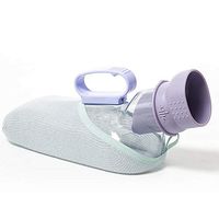 Urine Bottle Spill Proof,Fencia Portable Plastic Transparent Outdoor Urine Bottle for Men and Women Mobile Toilet Urinel Collector Urinal System for Travel, Container Truckers, Hospitals (for Men)