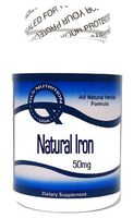 Natural Iron 50mg 200 Capsules ^GLS