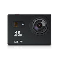 SHISHUO 4K WiFi Action Camera - 2 Inch Touch Screen Waterproof Sports Cam 12MP 170 Degree Wide Angle and Accessories Kits (16 GB Micro SD Card Included)