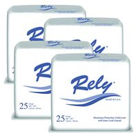 Rely Maximum Protection Underwear (Pull-Up) with Inner Leak Guards, Size Large, Case of 100