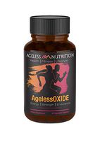 AgelessOXIDE - Nitric Oxide Supplement with L Arginine, Citrulline Malate, AAKG and Beet Root – All-Natural Nitric Booster for Energy, Strength and Endurance - 90 Veggie Capsules.