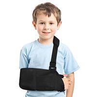Arm Sling for Kids, Medical Child Arm Sling with Waist Strap, Padded Children Arm Support Sling Shoulder Immobilizer for Broken Elbow, Wrist, Arm, Shoulder Injury, Rotator Cuff, Left or Right Arm