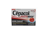 Cepacol InstaMax Sore Throat, Arctic Cherry, 16 Lozenges Each (Pack of 10)