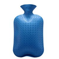 OBRlygeuaw Explosion Proof Tasteless Hot Water Bottle,High Density PVC Water Injection for Pain Relief hot Compress and Heat Therapy(2 liters)-Blue A 32x19cm(13x7inch)