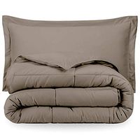 Premium 1800 Series Goose Down Alternative Hypoallergenic Comforter Set King/California King/Taupe