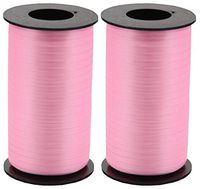 2-Pack - Berwick Splendorette Crimped Curling Ribbon, 3/16-Inch Wide by 500-Yard Spools, Azalea