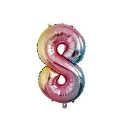 Dickin Practical Number Crown Shape Inflated Number Home Party Accessories Straws