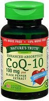 Nature's Truth Enhanced Absorption CoQ-10 100 mg plus Black Pepper Extract Quick Release Softgels - 50 ct, Pack of 5