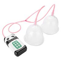 Breast Enlargement Massager,60WPowerful Vacuum Breast Enlargement Machine Electric Breast Massager Double Cup USB Charging,CD