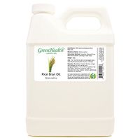 GreenHealth Rice Bran – 32 fl oz (946 ml) Plastic Jug w/Cap – 100% Pure Carrier Oil