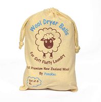 PonsRec Original Wool Dryer Balls for Laundry-Sheep Wool from New Zealand, Natural Alternative to Dryer Sheets-Reduces Wrinkles and Lint, Eco-Friendly, Safe for Sensitive Skin and Babies, 6-Pack XL