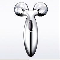 3D V Face Roller Kneading Ball Massager Reface Body Skin Spa Sliver (A)