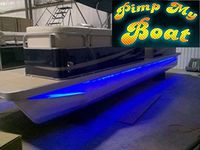 Green Blob Outdoors Pimp My Pontoon LED Boat Deck Lighting Kit with Bonus Red & Green Navigation Lights DIY Pontoon Under Deck Lighting kit for Pontoon Boats (Blue, 20)